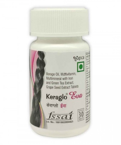 Keraglo Eva Hair Tablets strip 30 TabFor Hair Fall Treatment  Amazonin  Health  Personal Care