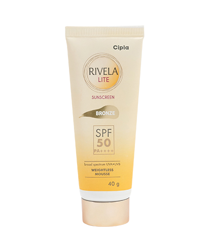 rivela lite sunscreen bronze